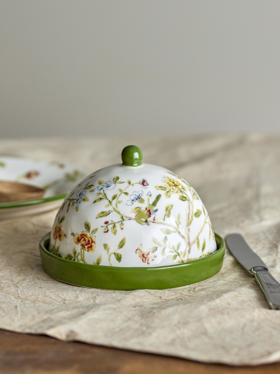 Creative Collection - Bloomie Smørboks Med Låg - Stentøj