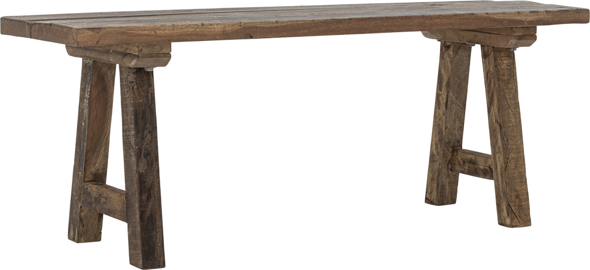 Creative Collection - Brosse Bænk - Brun - Træ - 120X45X35 Cm
