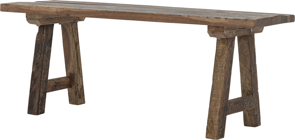 Creative Collection - Brosse Bænk - Brun - Træ - 120X45X35 Cm