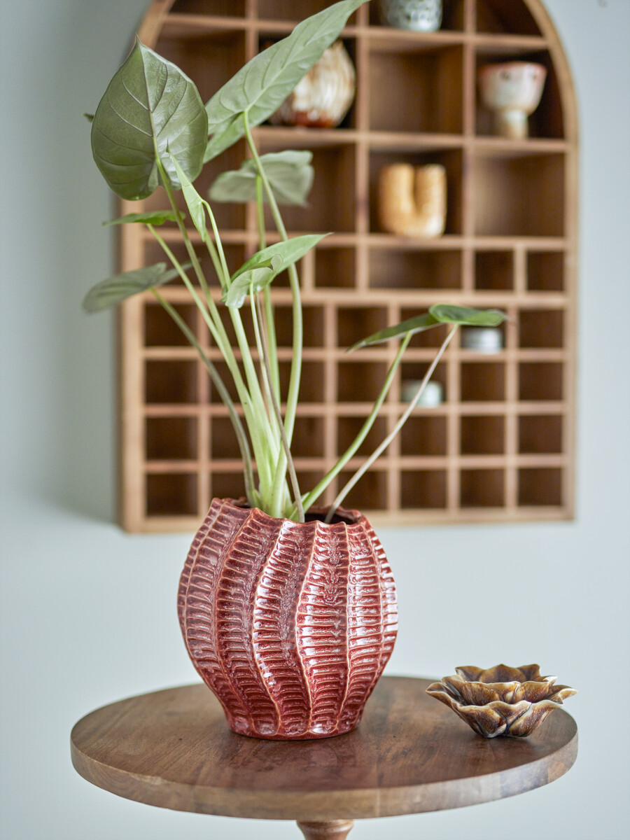Creative Collection - Callon Vase - Rosa - Stentøj - H 20 5 Cm
