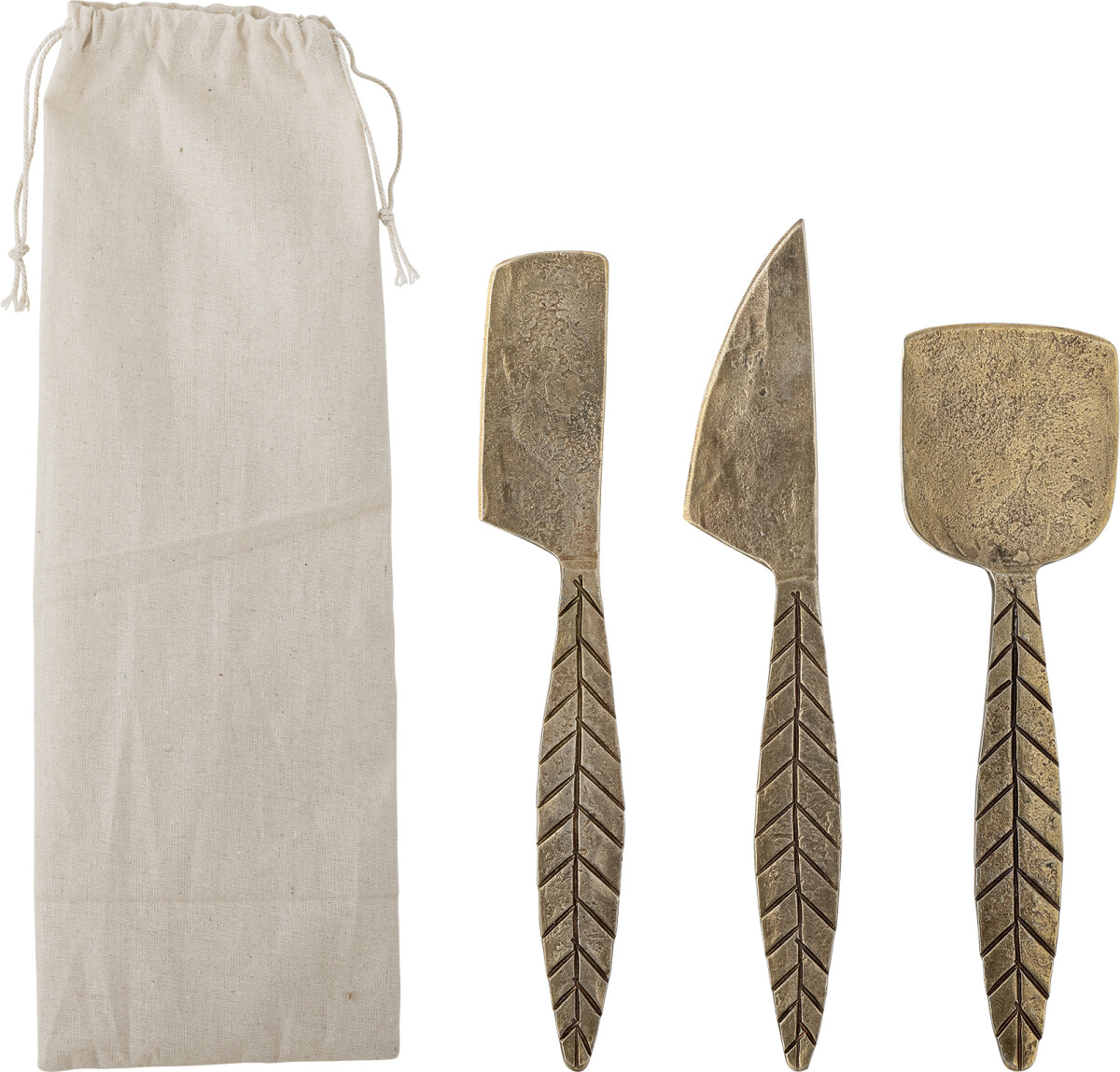 Creative Collection - Citra Ostebestik - Messing - Metal - 3 Dele