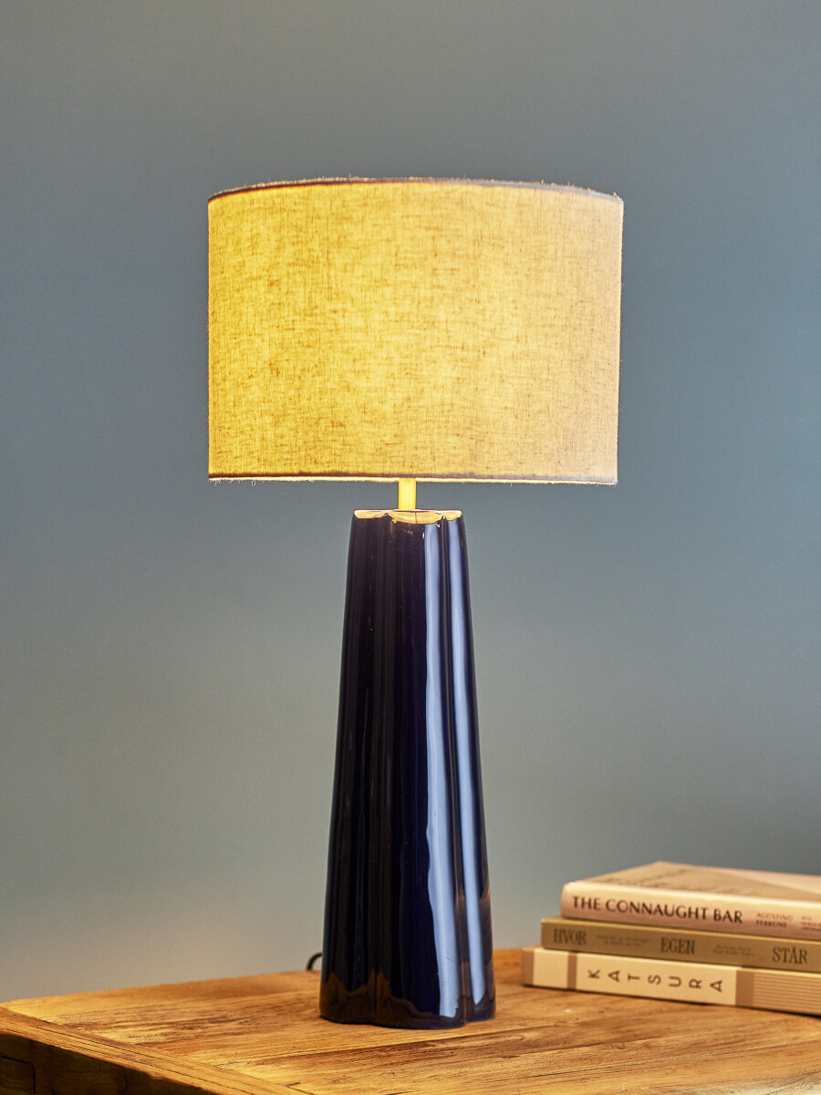 Creative Collection - Cornelie Bordlampe - H 61 Cm - Blå - Alu