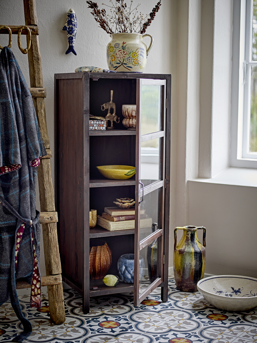 Creative Collection - Dunne Keramik Fisk Til Væg - Blå - Stentøj - 2 Stk