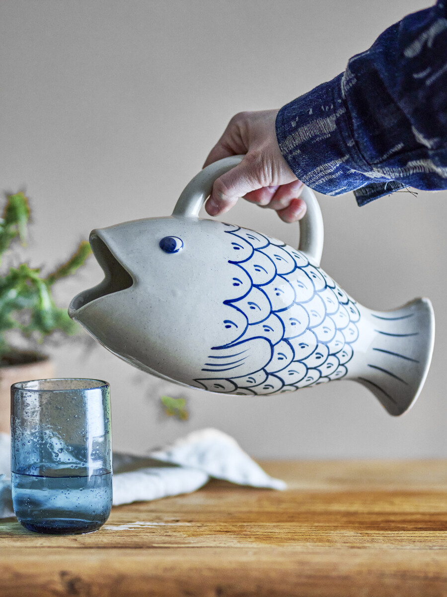 Creative Collection - Eimy Fiskekande - Blå - Stentøj Keramik