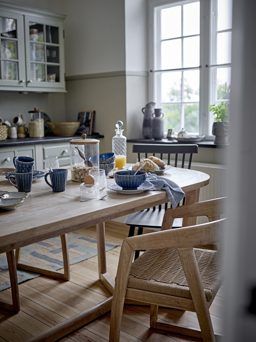 Creative Collection - Elanor Tallerken - Blå - Stentøj - 3 Stk