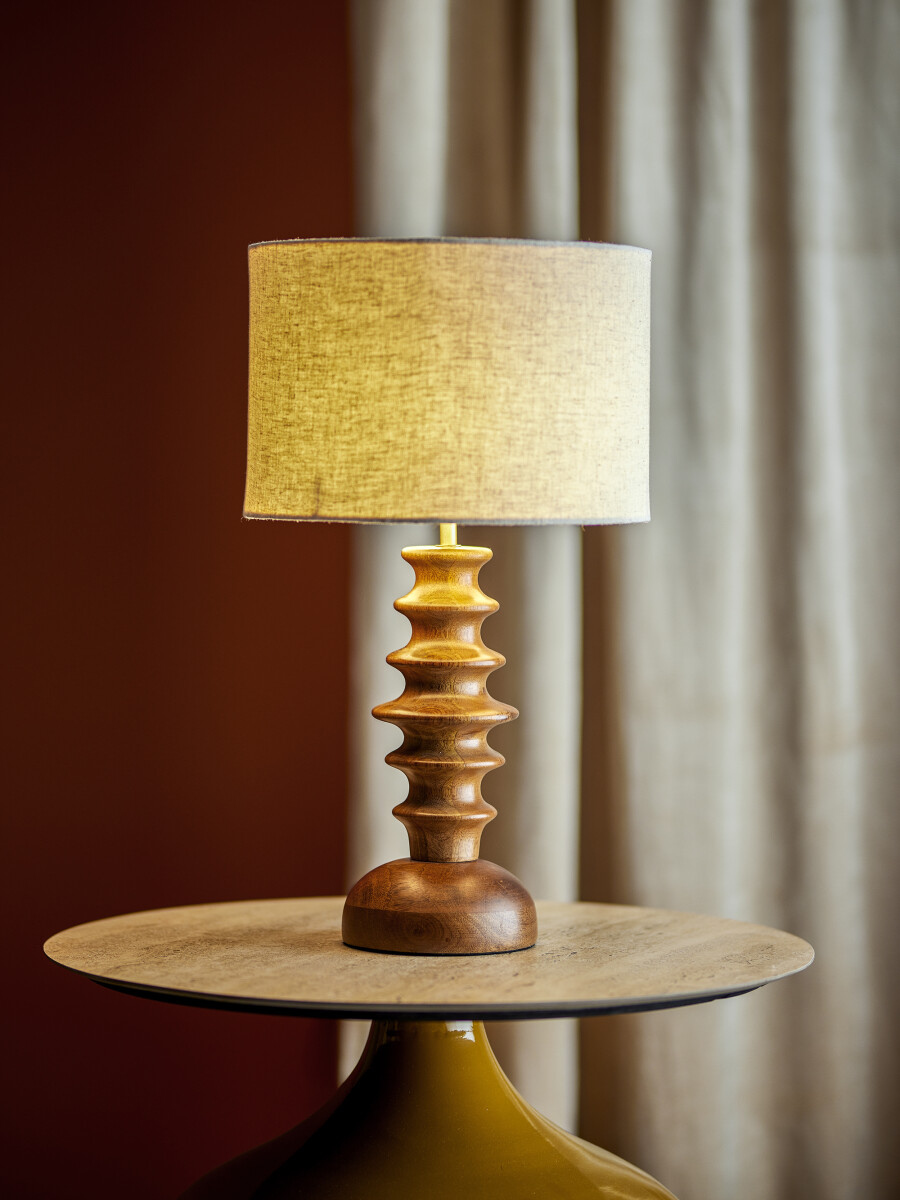 Creative Collection - Elinora Bordlampe - H 52 Cm - Brun - Træ