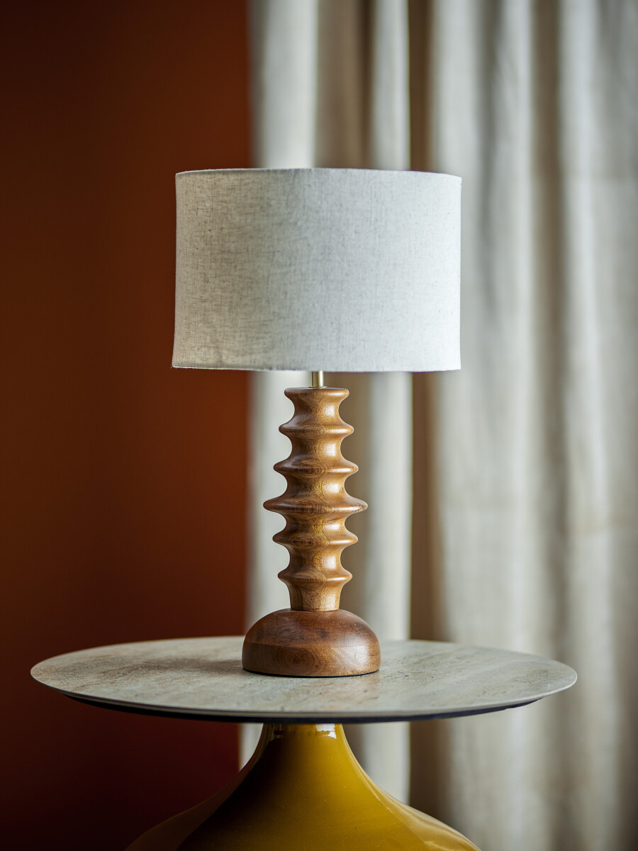 Creative Collection - Elinora Bordlampe - H 52 Cm - Brun - Træ
