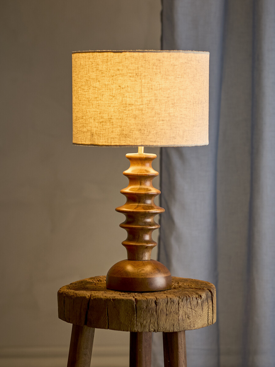 Creative Collection - Elinora Bordlampe - H 52 Cm - Brun - Træ