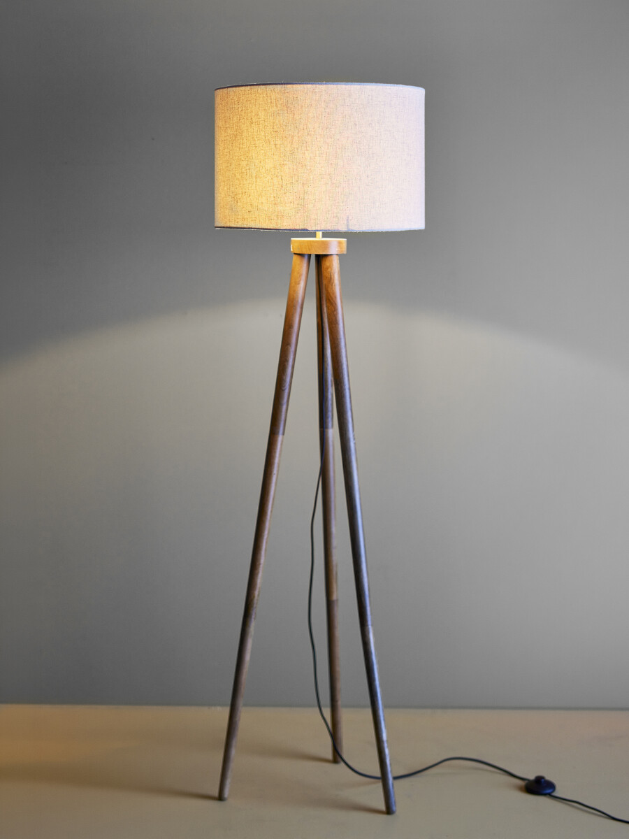Creative Collection - Etienne Gulvlampe - H 156 Cm - Brun - Træ