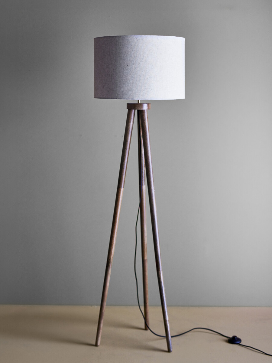Creative Collection - Etienne Gulvlampe - H 156 Cm - Brun - Træ