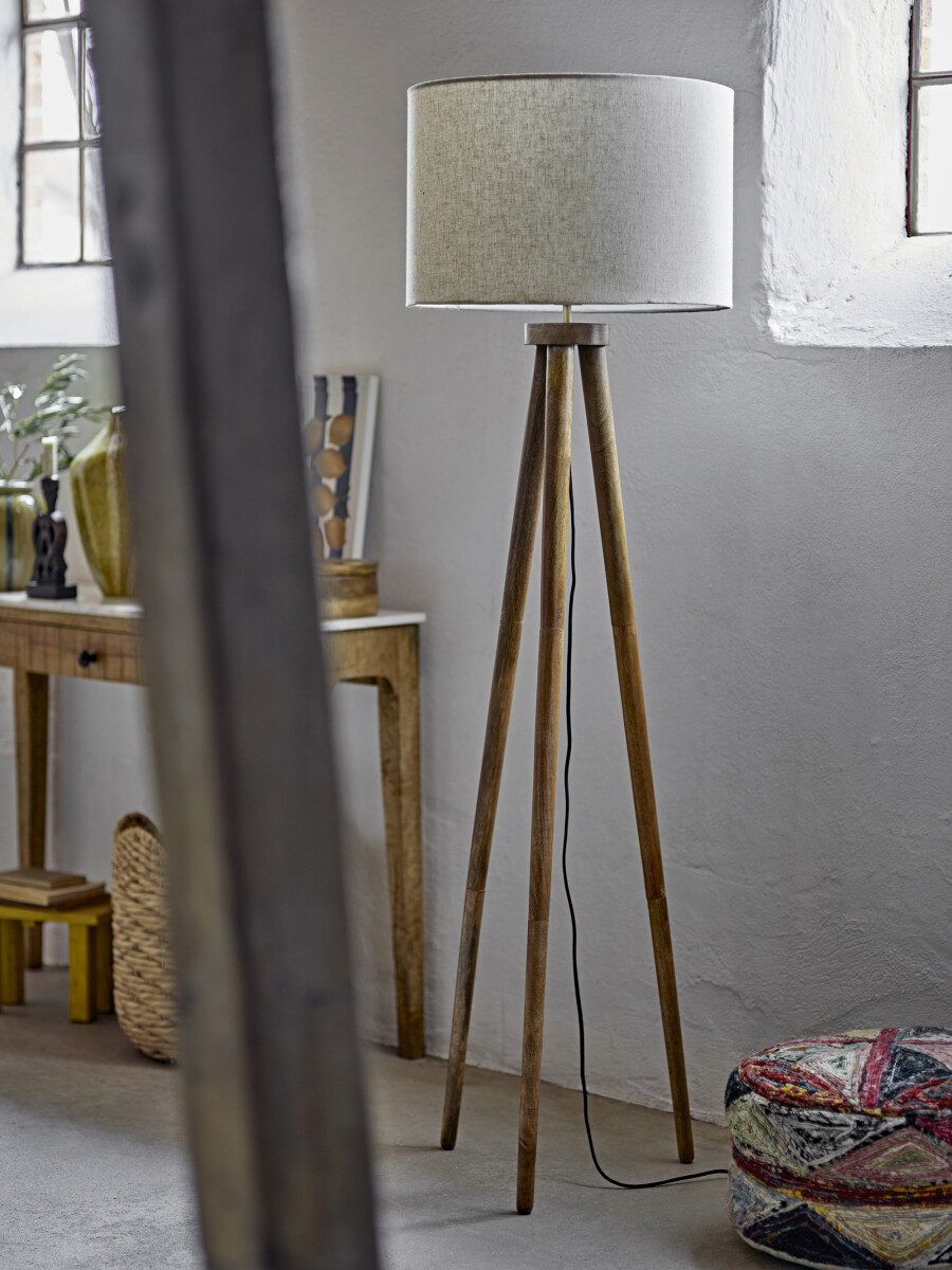 Creative Collection - Etienne Gulvlampe - H 156 Cm - Brun - Træ