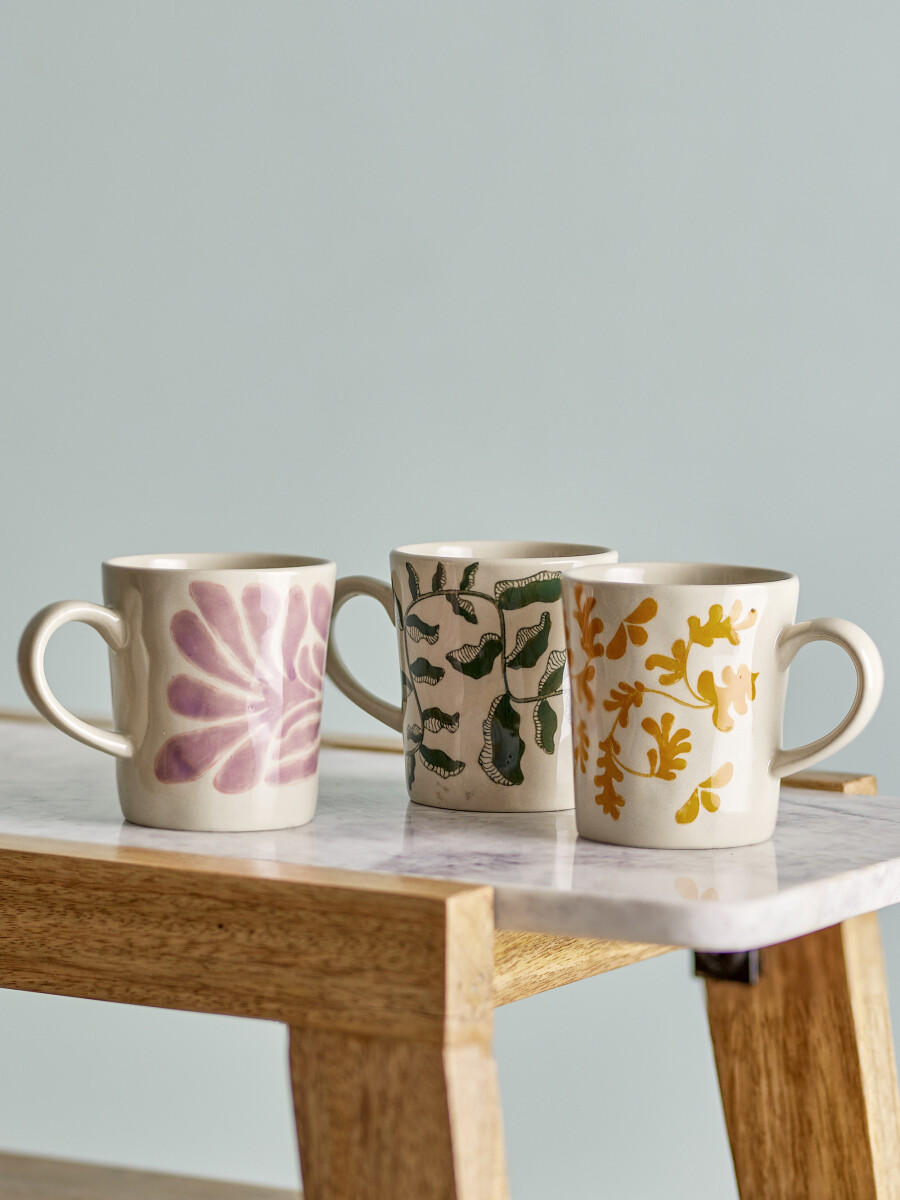 Creative Collection - Fauni Kopper - Multifarvet - Stentøj - 3 Stk