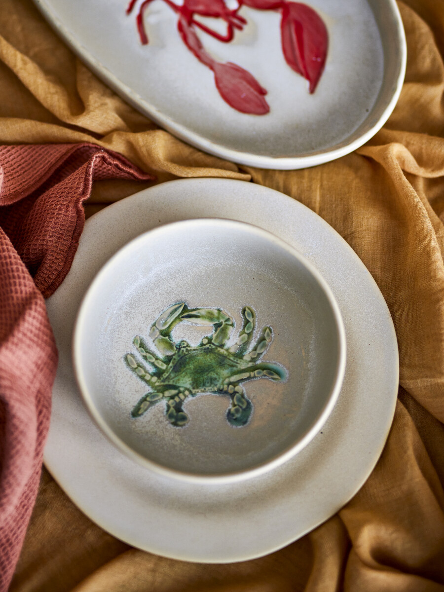Creative Collection - Hadden Skåle - Grøn - Stentøj - 4 Stk