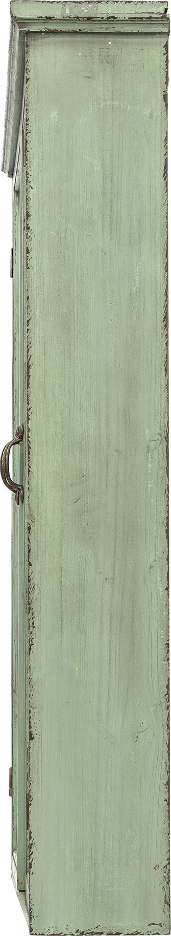 Creative Collection - Hazem Vitrineskab - Grøn - Fyrretræ - 81X122X22 Cm