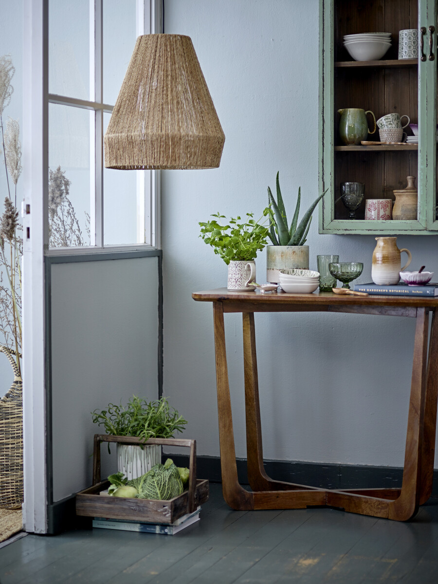 Creative Collection - Hazem Vitrineskab - Grøn - Fyrretræ - 81X122X22 Cm