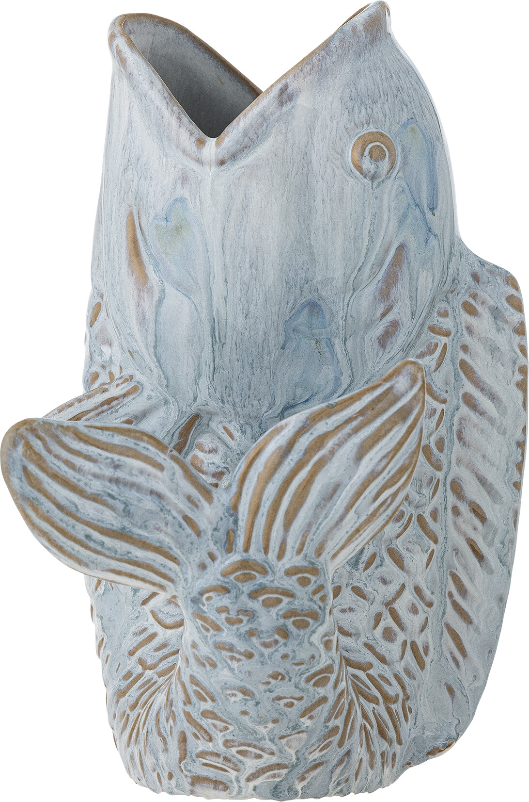 Creative Collection - Hiro Vase - Vase - Blå - Stentøj Keramik