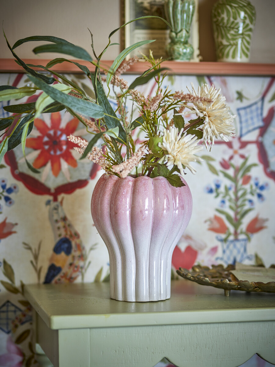 Creative Collection - Kyla Urtepotteskjuler - Rosa - Stentøj - 23 Cm