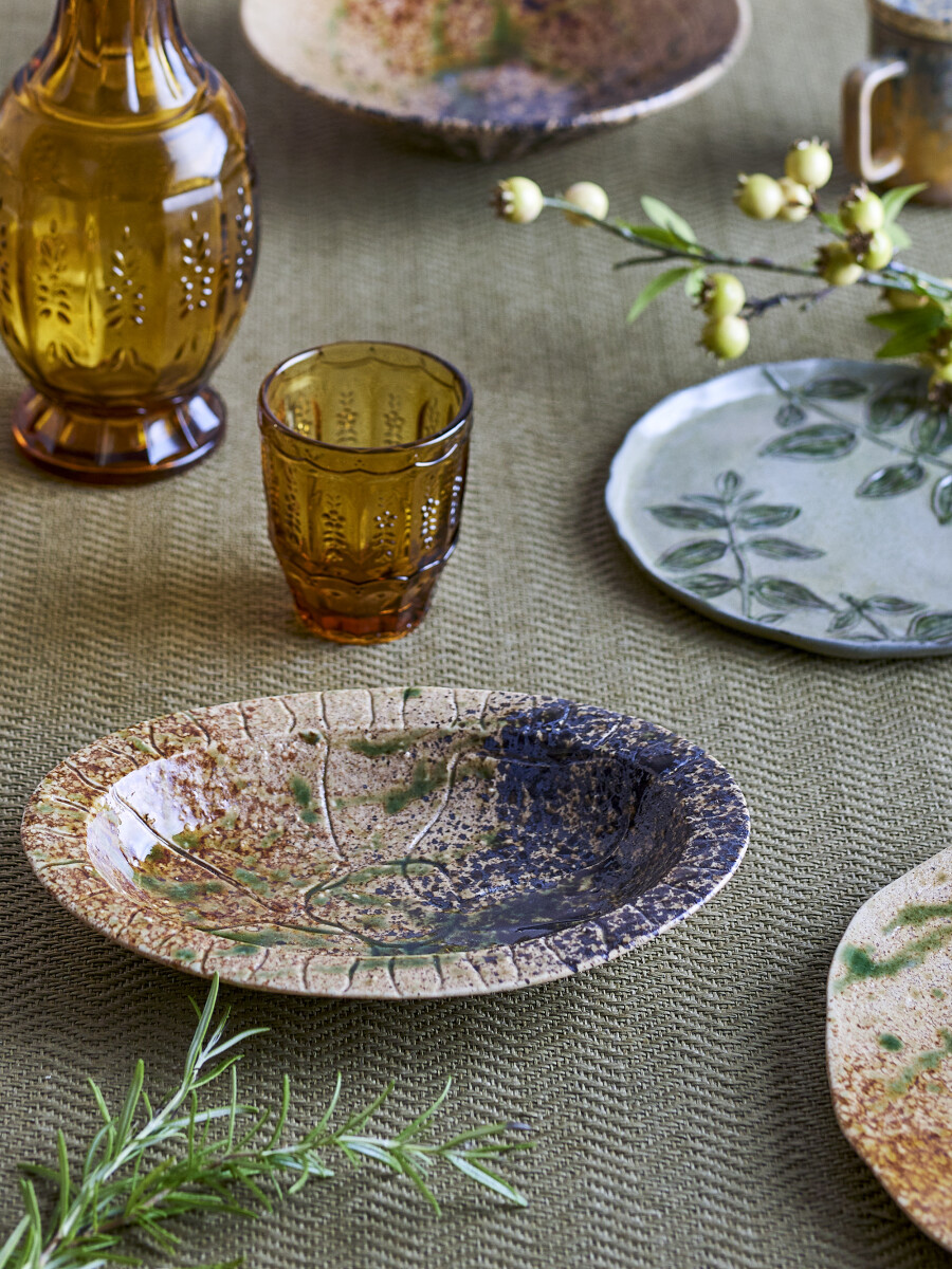 Creative Collection - Larken Serveringsfad - Sort - Stentøj Keramik