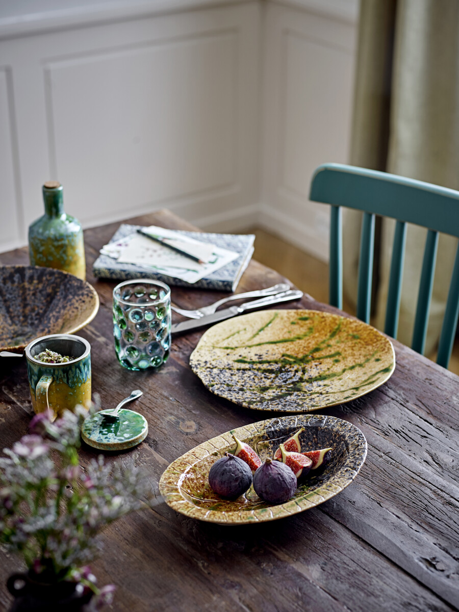 Creative Collection - Larken Tallerken - Sort - Stentøj Keramik