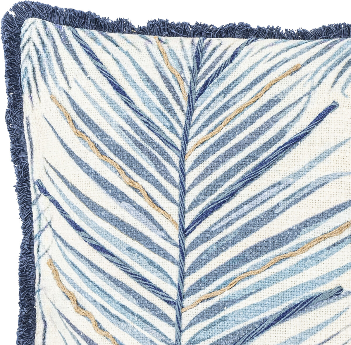 Creative Collection - Laval Pude - Blå - Bomuld - 50X50 Cm