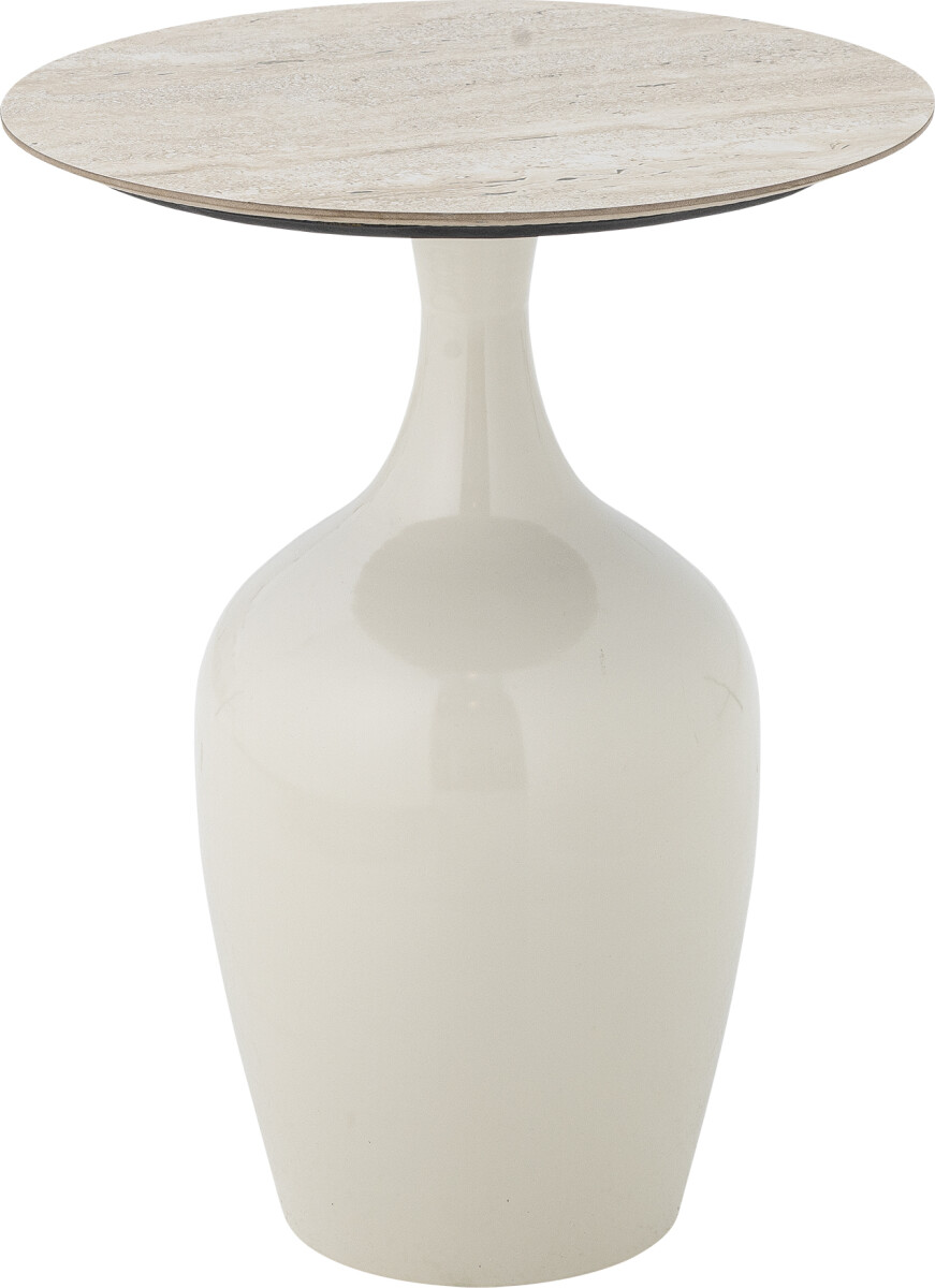 Creative Collection - Lecco Sidebord - Rundt Ø 40 Cm - Natur Metal