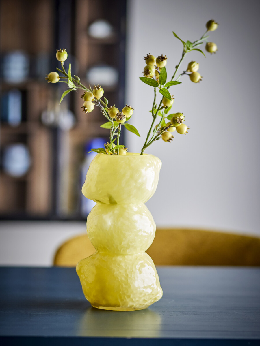 Creative Collection - Limone Vase - Gul - Glas