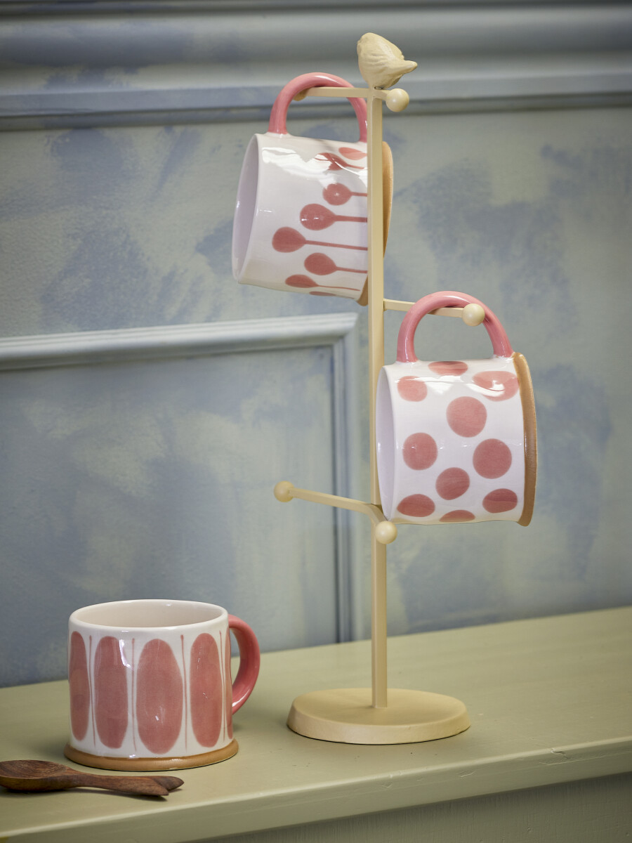 Creative Collection - Linora Krus - Rosa - Stentøj - 460 Ml - Sæt Med 3