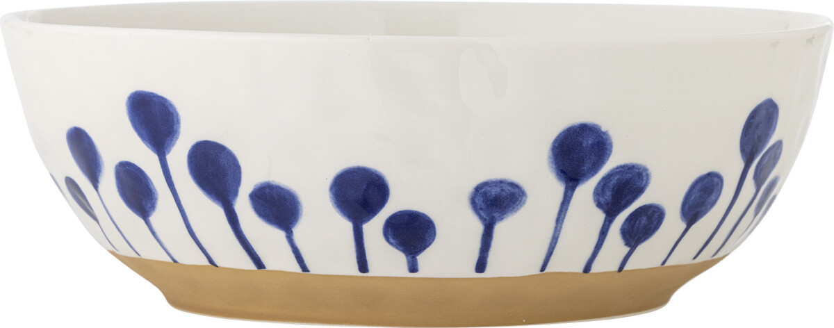 Creative Collection - Linora Skål - Blå - Stentøj Keramik