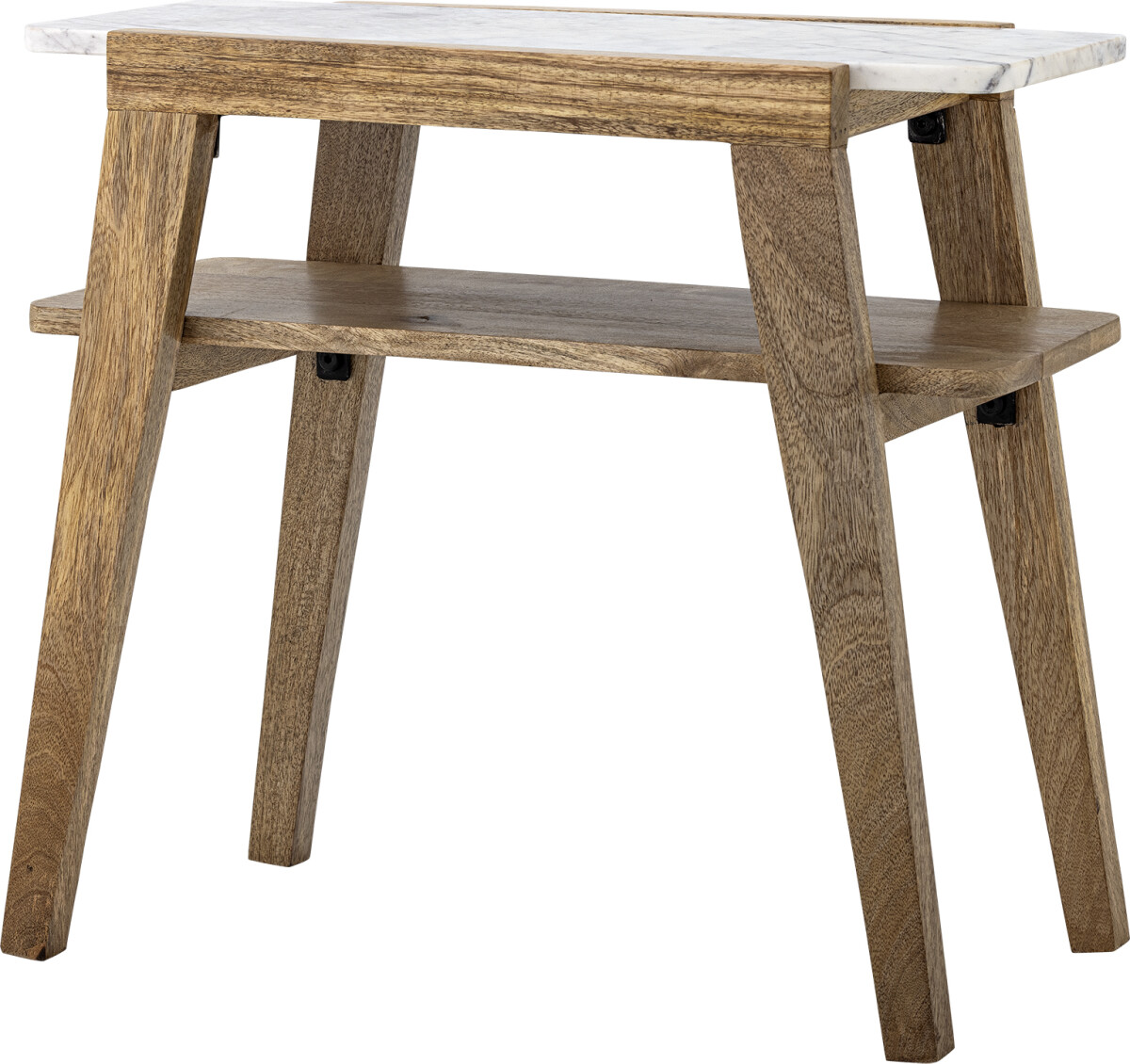 Creative Collection - Livi Sidebord - Natur - Mangotræ Og Marmor