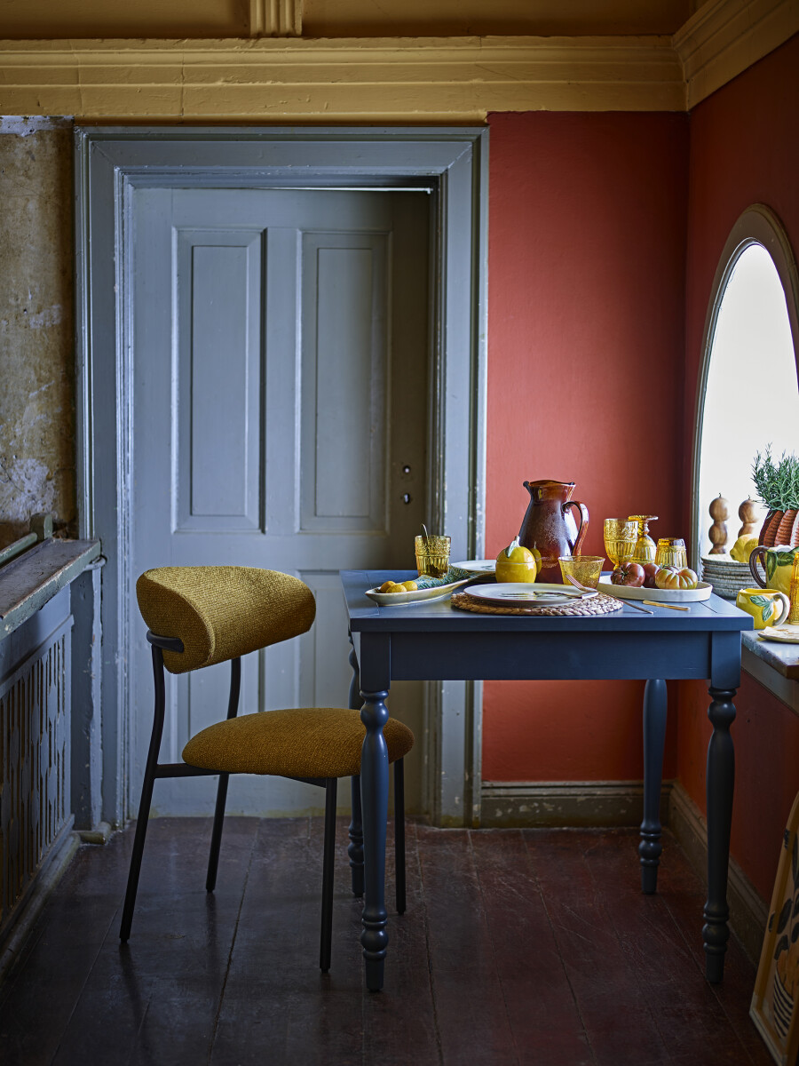 Creative Collection - Manal Spisebordsstol - Gul - Plywood