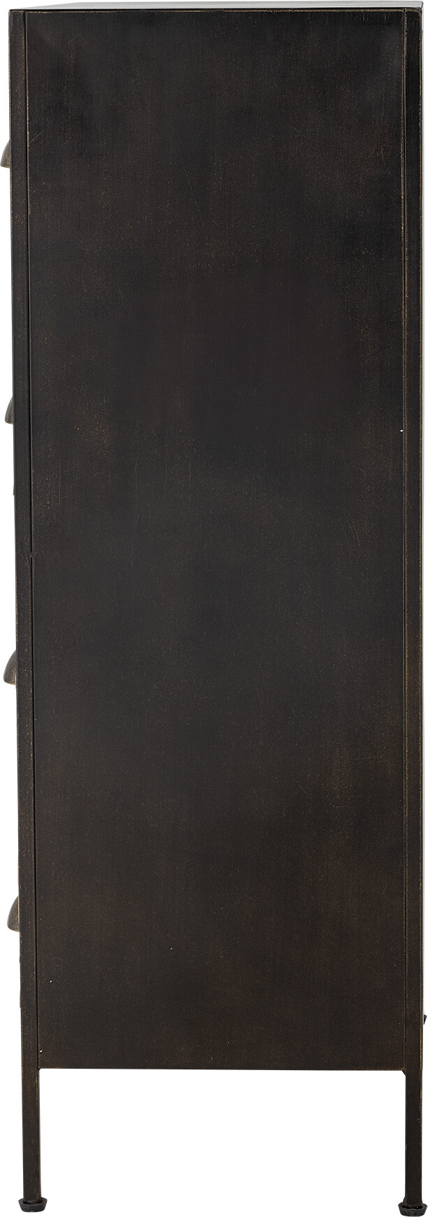 Creative Collection - Matteo Kommode Med Skuffer - Sort - Metal