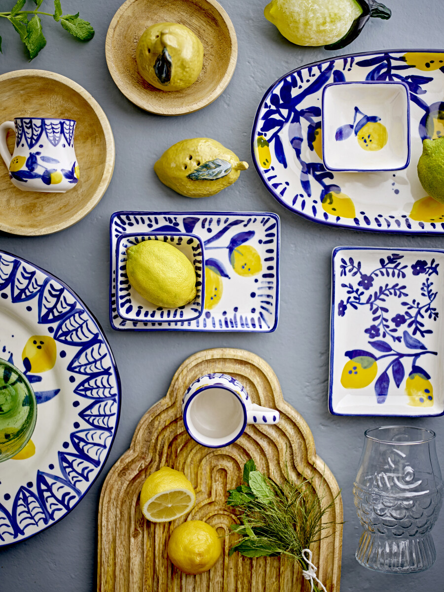 Creative Collection - Maxima Serveringsfad - Blå - Stentøj Keramik