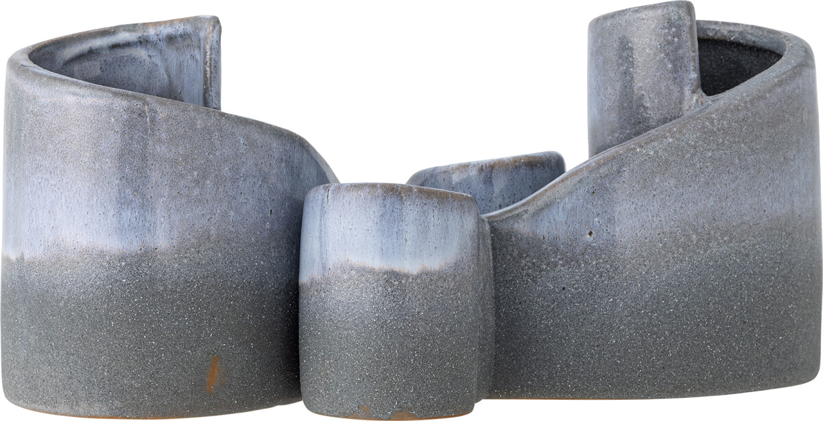 Creative Collection - Meliad Bogstøtter - Blå - Stentøj - 2 Stk