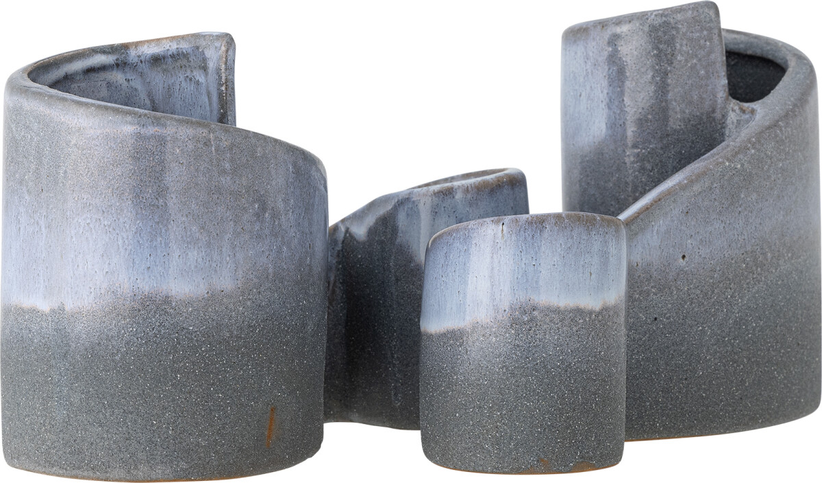 Creative Collection - Meliad Bogstøtter - Blå - Stentøj - 2 Stk