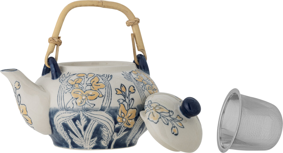 Creative Collection - Myah Tekande Med Tesi - Blå - Stentøj Keramik