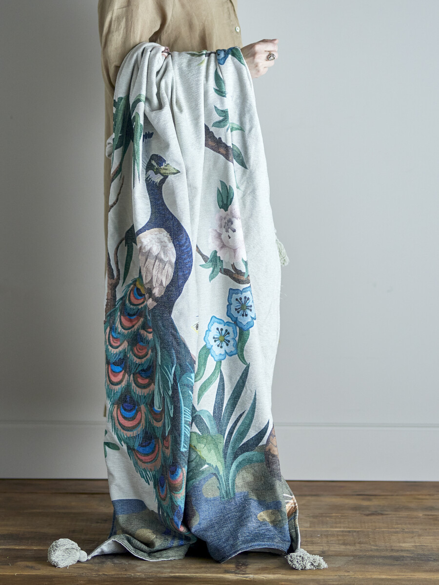 Creative Collection - Peacock Plaid - Grøn - Polyester - 155X130 Cm