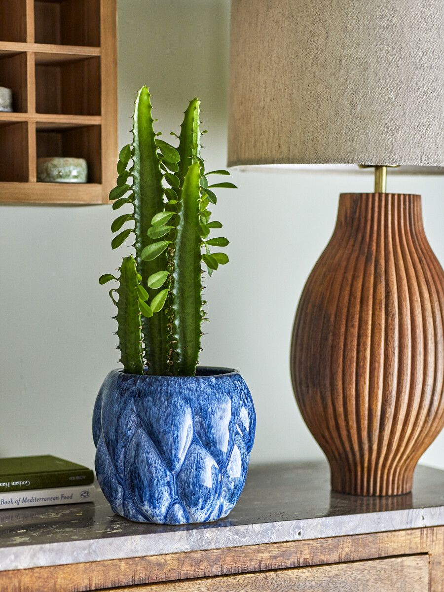 Creative Collection - Posey Urtepotteskjuler - Blå - Stentøj Keramik