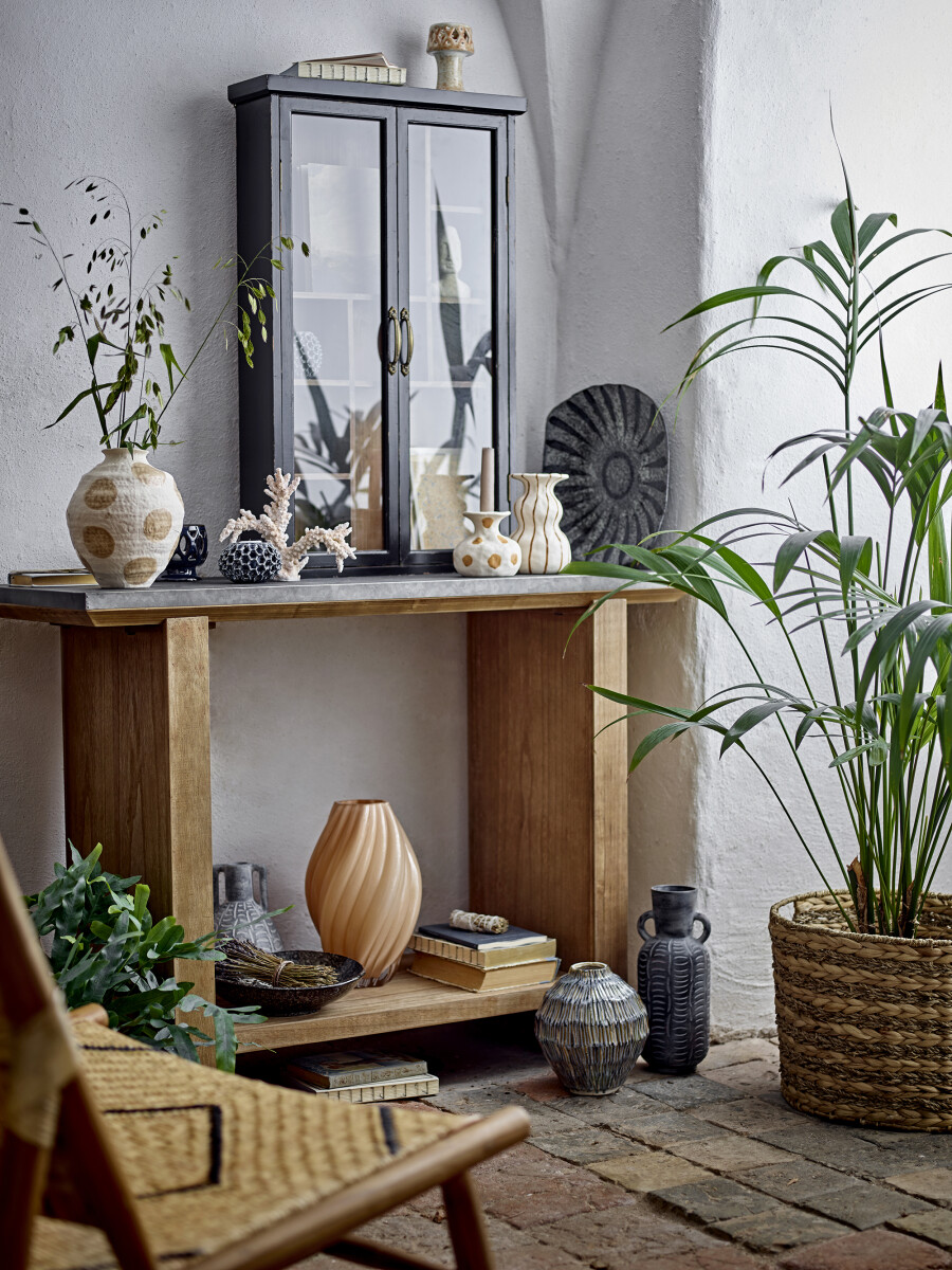 Creative Collection - Ramie Serveringsfad - Grå - Stentøj Keramik