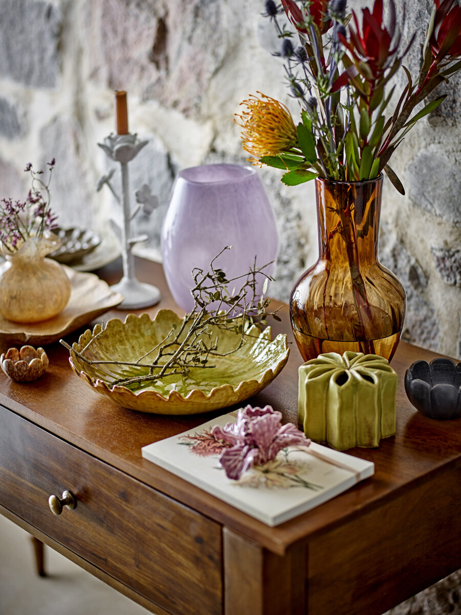 Creative Collection - Ranin Lysestage - Hvid - Jern Metal