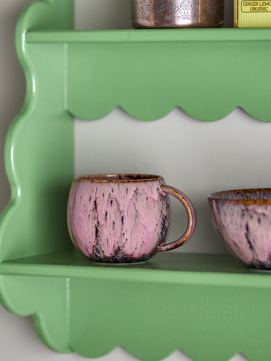 Creative Collection - Rayen Krus - Rosa - Stentøj Keramik - 4 Stk