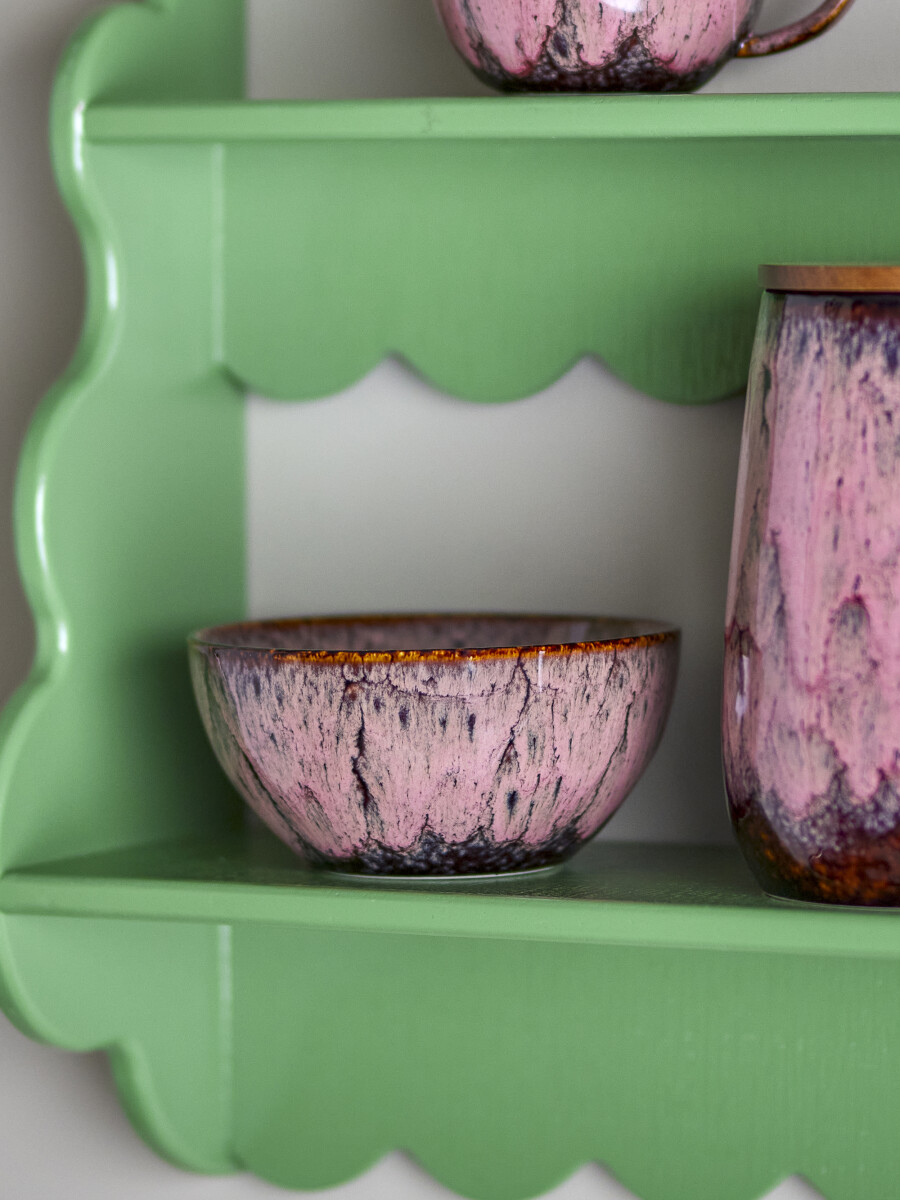 Creative Collection - Rayen Skåle - Rosa - Stentøj Keramik - 4 Stk