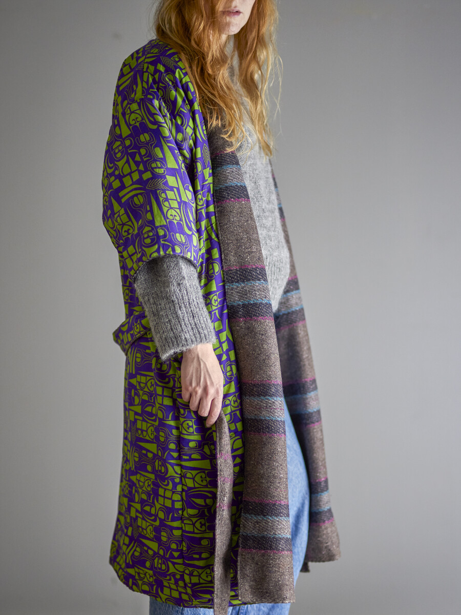 Creative Collection - Rieti Kimono Jakke - Grå - One Size