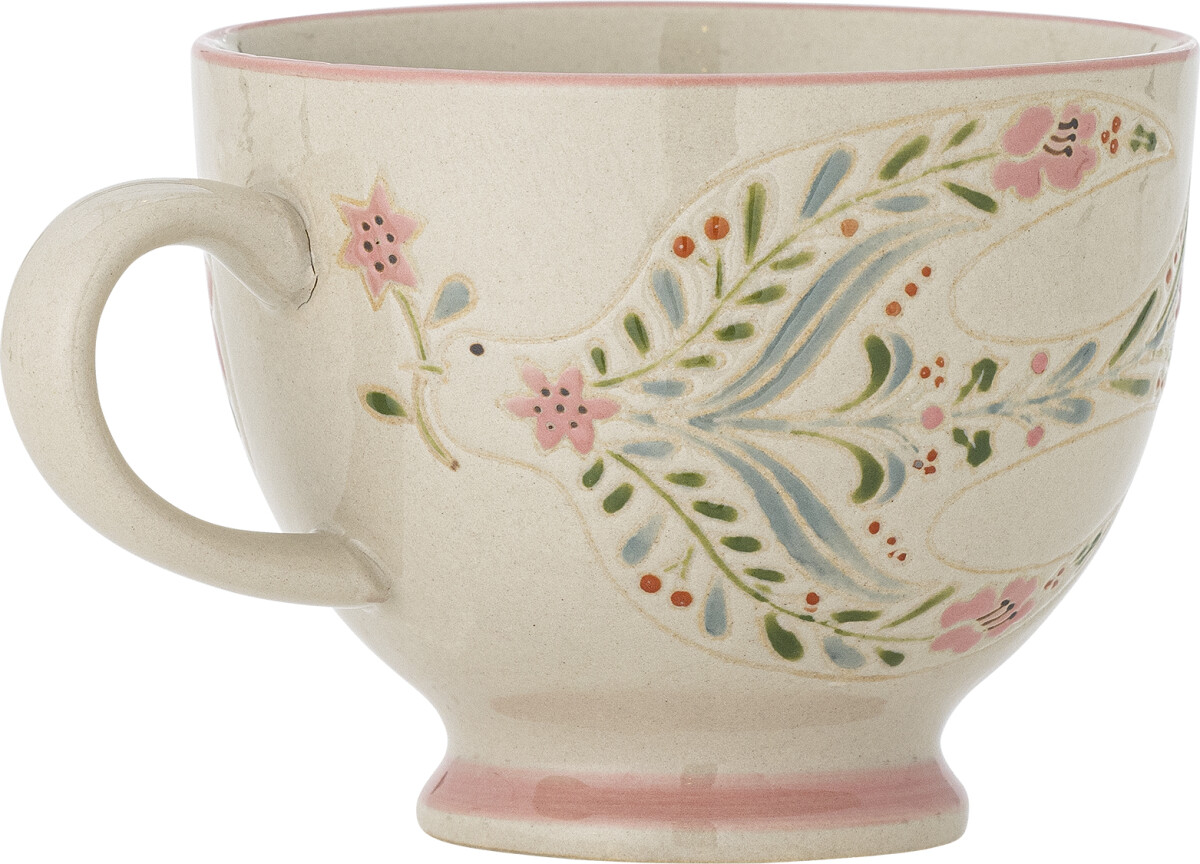 Creative Collection - Rosalynde Krus - Hvid - Stentøj - Sæt Med 4