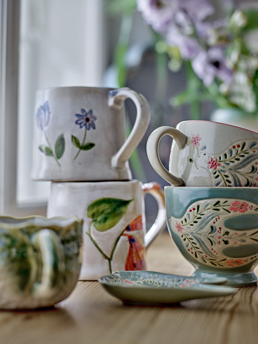 Creative Collection - Rosalynde Krus - Hvid - Stentøj - Sæt Med 4