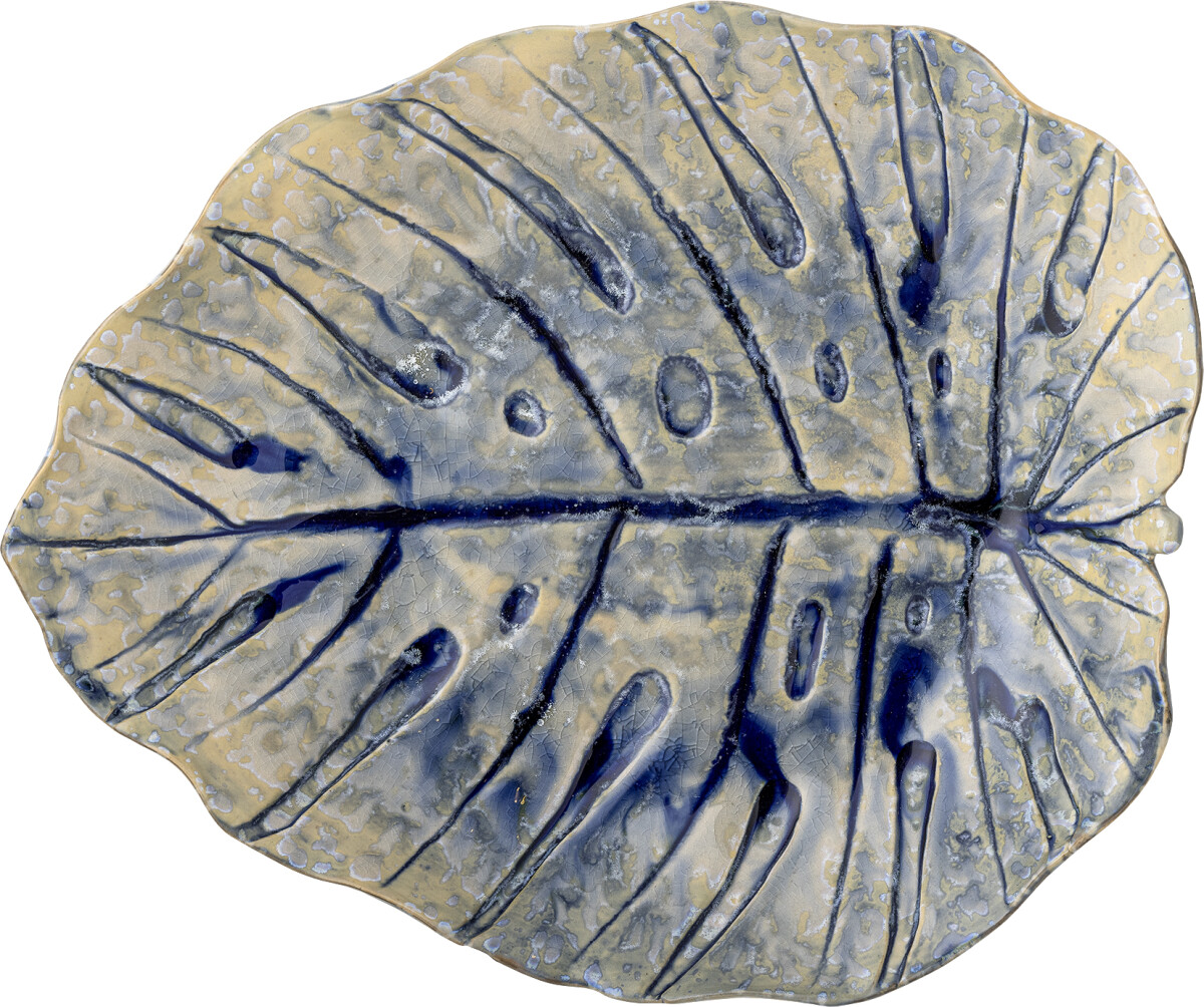 Creative Collection - Rowan Serveringsfad - Blå - Stentøj Keramik