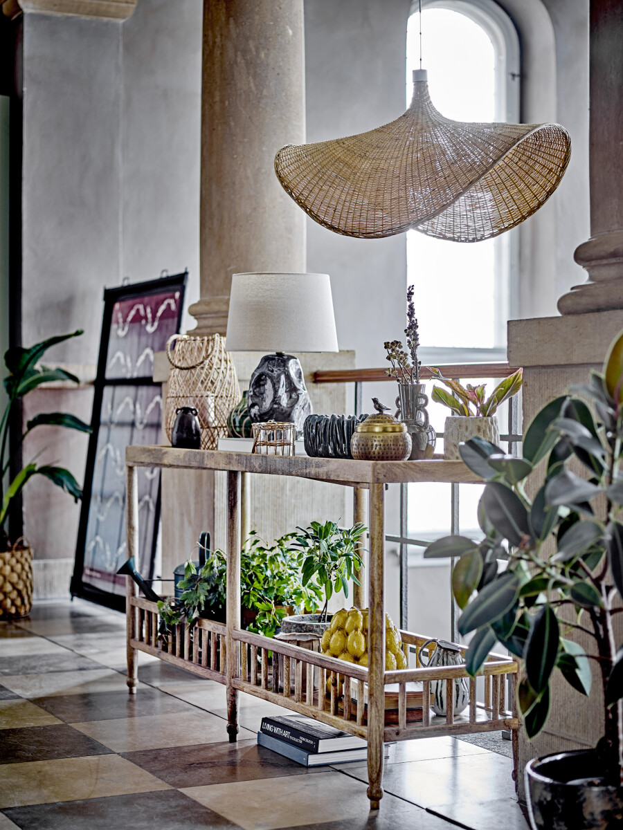 Creative Collection - Sali Konsolbord Med Hylde - Natur - Mango Træ