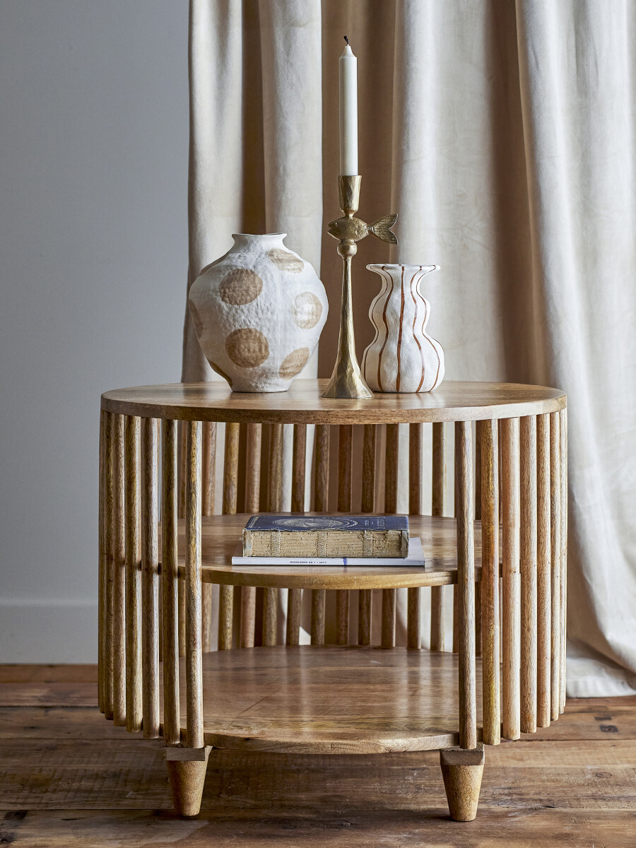 Creative Collection - Sali Sofabord - Natur - Mango Træ - Ø 60 Cm