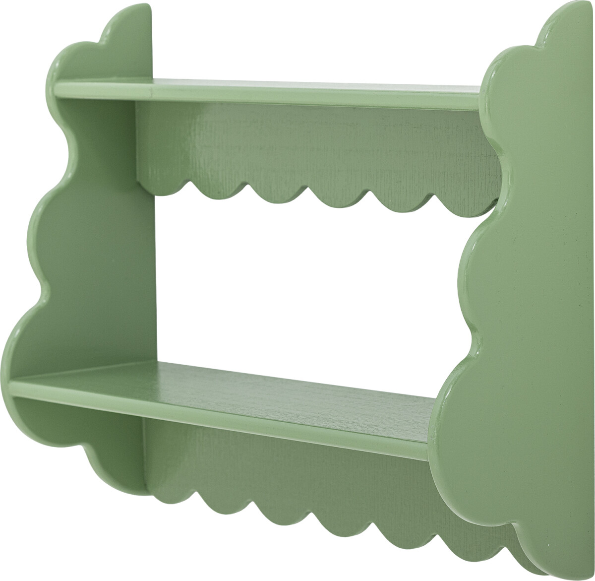 Creative Collection - Salla Hylde Til Væg - Grøn - Fyrretræ