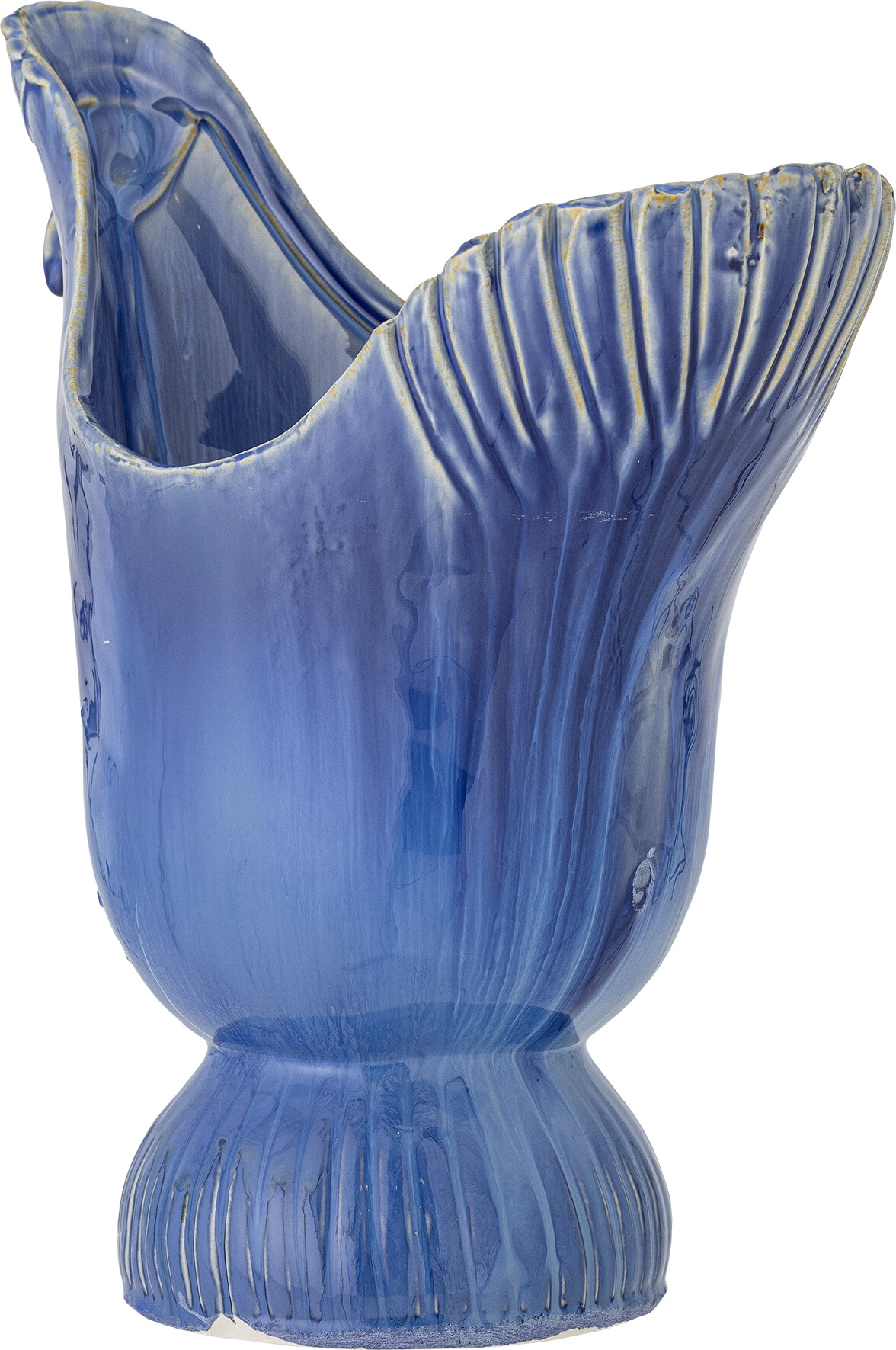 Creative Collection - Wylie Vase - Blå - Stentøj Keramik