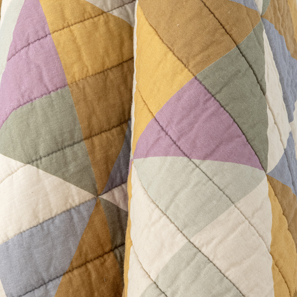 Bloomingville - Crewe Quilt Tæppe - Gul - Bomuld Oeko-Tex - 150X125 Cm
